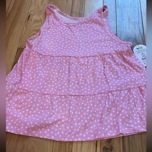 Pink Polka Dot Kids Tank Top